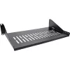 Rack shelf InLine 19 inch 250mm 20kg 2U RAL 9005 black