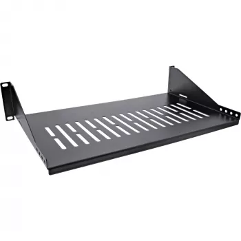 Rack shelf InLine 19 inch 250mm 20kg 2U RAL 9005 black