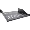 Rack shelf InLine 19 inch 400mm 20kg 2U RAL 9005 black