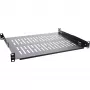 InLine 19 inch shelf, 350mm, 50kg, 1U, RAL 9005 black