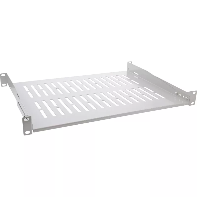 InLine 19 inch shelf, 350mm, 50kg, 1U, RAL 7035 grey