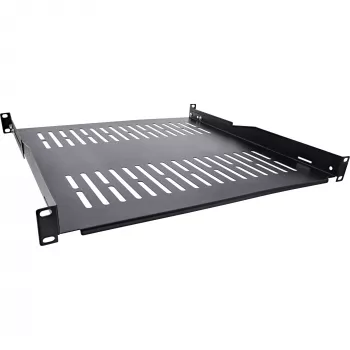 InLine 19 inch shelf, 450mm, 50kg, 1U, RAL 9005 black