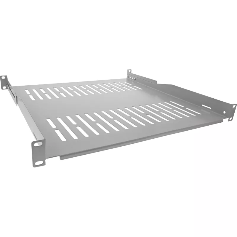 InLine 19 inch shelf, 450mm, 50kg, 1U, RAL 7035 grey