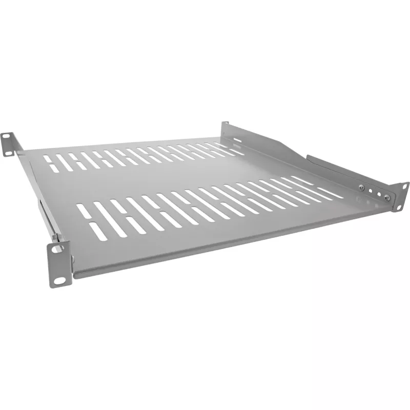 InLine 19 inch shelf, 450mm, 50kg, 1U, RAL 7035 grey