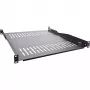 InLine 19 inch shelf, 550mm, 50kg, 1U, RAL 9005 black