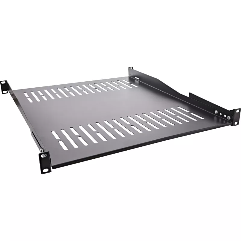 InLine 19 inch shelf, 550mm, 50kg, 1U, RAL 9005 black