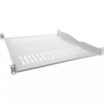 InLine 19 inch shelf, 550mm, 50kg, 1U, RAL 7035 grey