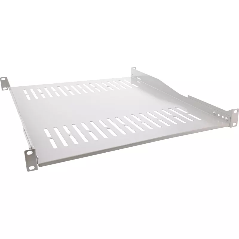 InLine 19 inch shelf, 550mm, 50kg, 1U, RAL 7035 grey