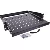 Adjustable shelf InLine 19114I Black Steel 350 mm depth