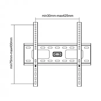 InLine Wall Bracket for TFT / LED / Plasma 81 - 140cm 32 - 55 inch max. 75kg