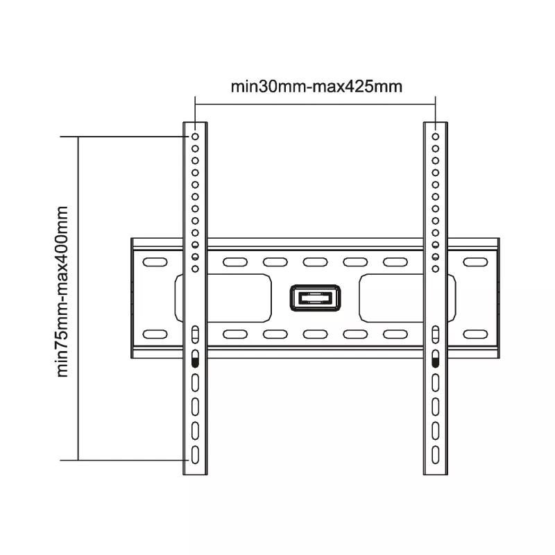 InLine Wall Bracket for TFT / LED / Plasma 81 - 140cm 32 - 55 inch max. 75kg