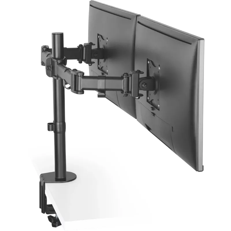 InLine Desktop bracket, for 2x TFT/LCD/LED up to 68cm (27 inch) max. 2x8 kg