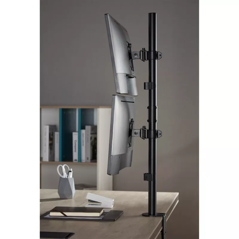 InLine Desk Bracket for 2x TV/LED/TFT Display up to 81cm 32 inch max. 9kg