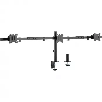 InLine Desk Bracket for 3x TV / LED / TFT Display up to 81cm 32 inch max. 7kg