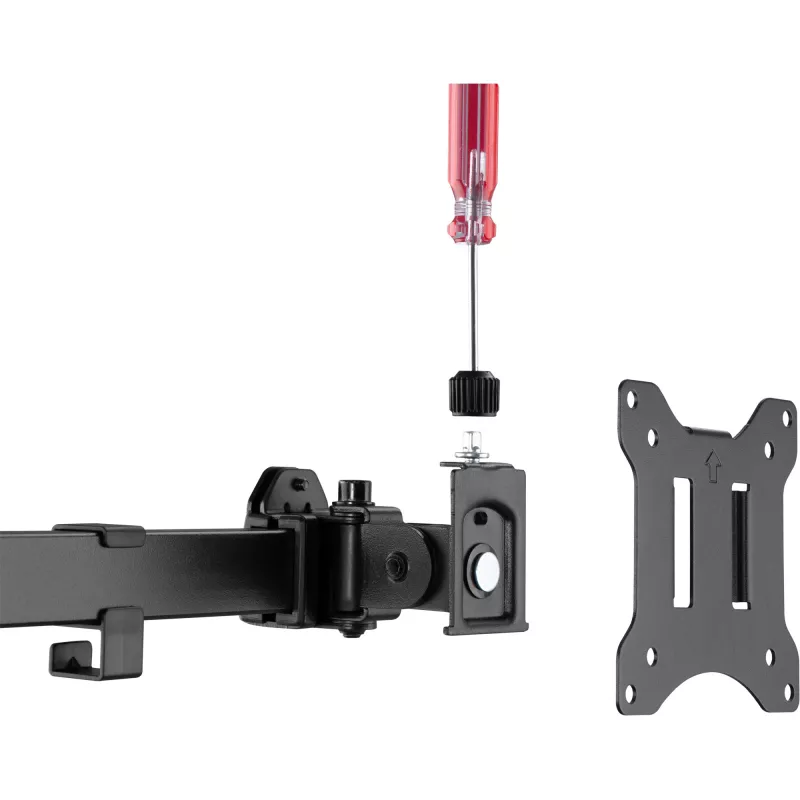 InLine Desk Bracket for 3x TV / LED / TFT Display up to 81cm 32 inch max. 7kg