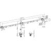InLine Desk Bracket for 3x TV / LED / TFT Display up to 81cm 32 inch max. 7kg