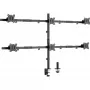 InLine Desk Bracket for 6x TV / LED / TFT Display up to 81cm 32 inch max. 7kg black