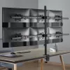 InLine Desk Bracket for 6x TV / LED / TFT Display up to 81cm 32 inch max. 7kg black