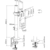 InLine Desk Bracket for TV / LED / TFT Display up to 81cm 32 inch max. 9kg black