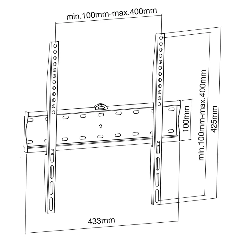 Wall mount InLine Basic 23112A for flat screen TV 32-55 inch