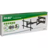 InLine XL-Arm Full-Motion TV Wall Mount, for 43 inch-80 inch Flat Panel TVs, max. 50kg