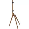 InLine woodstand TV Floor Stand Tripod for 45-65 inch Displays, Walnut, Max 40 kg, VESA 200x200 to 600x400, Height Adjustable, Cable Management