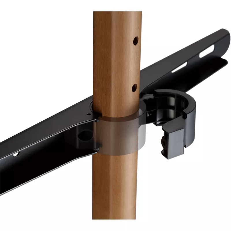 InLine woodstand TV Floor Stand Tripod for 45-65 inch Displays, Walnut, Max 40 kg, VESA 200x200 to 600x400, Height Adjustable, Cable Management
