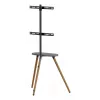 TV stand InLine 23133W for 43–65 inch screens with shelf, freestanding support