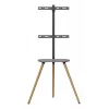 TV stand InLine 23133W for 43–65 inch screens with shelf, freestanding support