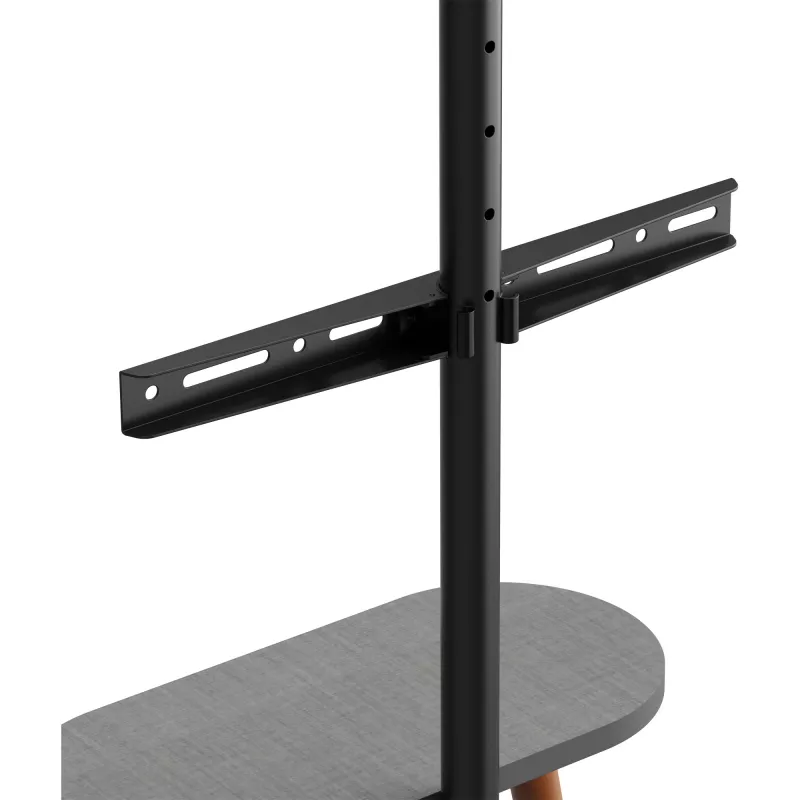 TV stand InLine 23133W for 43–65 inch screens with shelf, freestanding support