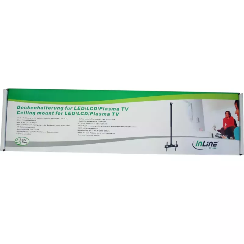 InLine Flat & Bevel Roof Bracket for TFT / LED / Plasma 32-55 inch up to 50kg