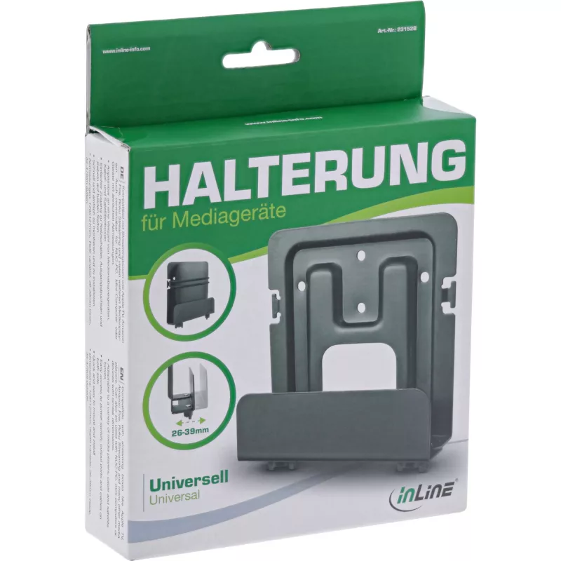 Passive Holder InLine 23152B for Media Streaming Box 26-39mm