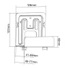 Passive Holder InLine 23152C for Media Streaming Box 41-69mm
