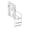 Passive Holder InLine 23152C for Media Streaming Box 41-69mm