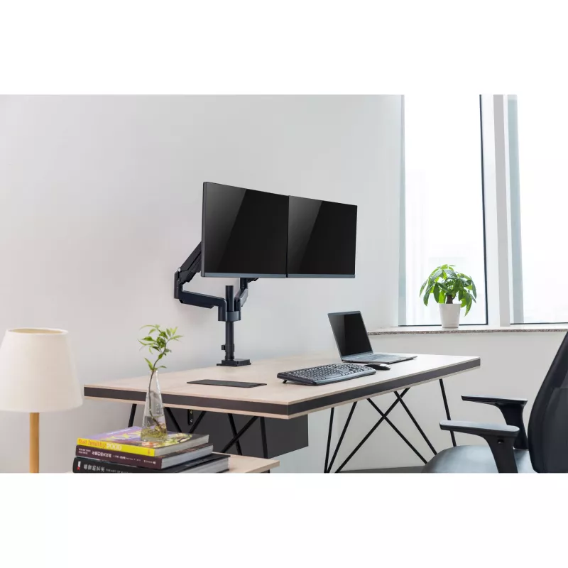 InLine table mount with lift, for two monitors up to 82cm (32 inch), 9kg