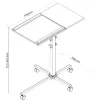 InLine Trolley for Notebook and Projector, Height 70-90cm, Steel, Black