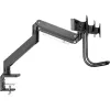 InLine Desktop mount with lifter and USB3.0, movable, for 3 displays up to 27 inch