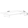 InLine Monitor Platform Aluminium 63mm max. 10kg Freestanding Silver 23175A