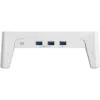 InLine Monitor Platform+, 2x USB 3.2 Gen1 and QC3 charging, 80mm, max. 15kg