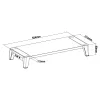 InLine Monitor Platform+, 2x USB 3.2 Gen1 and QC3 charging, 80mm, max. 15kg