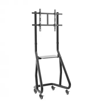 INLINE 23177A Mobile TV Cart for 37-80 inch LED TVs, 80 kg Load, Black