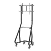 INLINE 23177A Mobile TV Cart for 37-80 inch LED TVs, 80 kg Load, Black