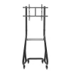 INLINE 23177A Mobile TV Cart for 37-80 inch LED TVs, 80 kg Load, Black