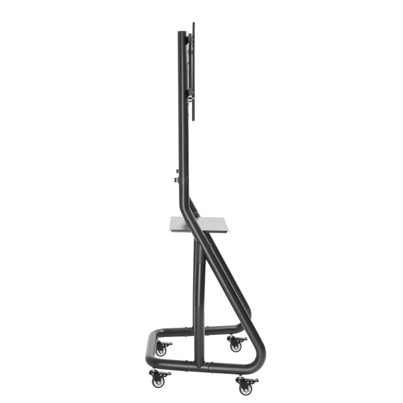 INLINE 23177A Mobile TV Cart for 37-80 inch LED TVs, 80 kg Load, Black