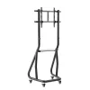 INLINE 23177A Mobile TV Cart for 37-80 inch LED TVs, 80 kg Load, Black