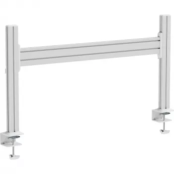 InLine 23181E Slatwall Table Mount Panel Aluminium 1 m with 2 Pillars 0.43 m