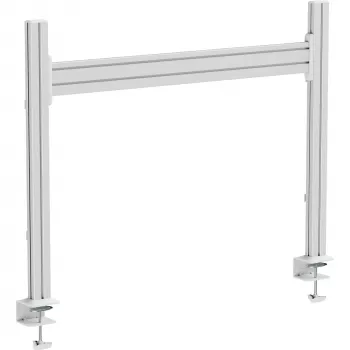 InLine 23181F Slatwall Table Mount Panel Aluminium 1 m with 2 Pillars 0.86 m