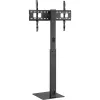 InLine TV Stand Height Adjustable for 37-70 inch LED TVs, Max 40 kg, VESA 200x200 to 600x400, Black