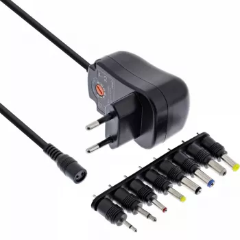 InLine Universal power supply 12W, 110-240V to 3-12V, max. 1200mA