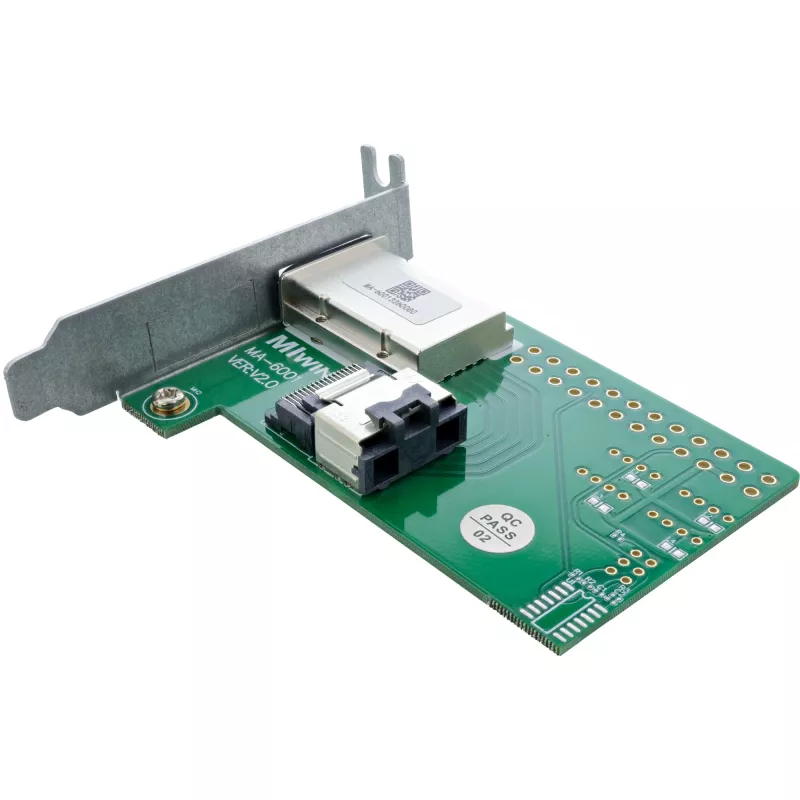 InLine SAS Low Profile Adapter Bracket external SFF-8088 / internal SFF-8087